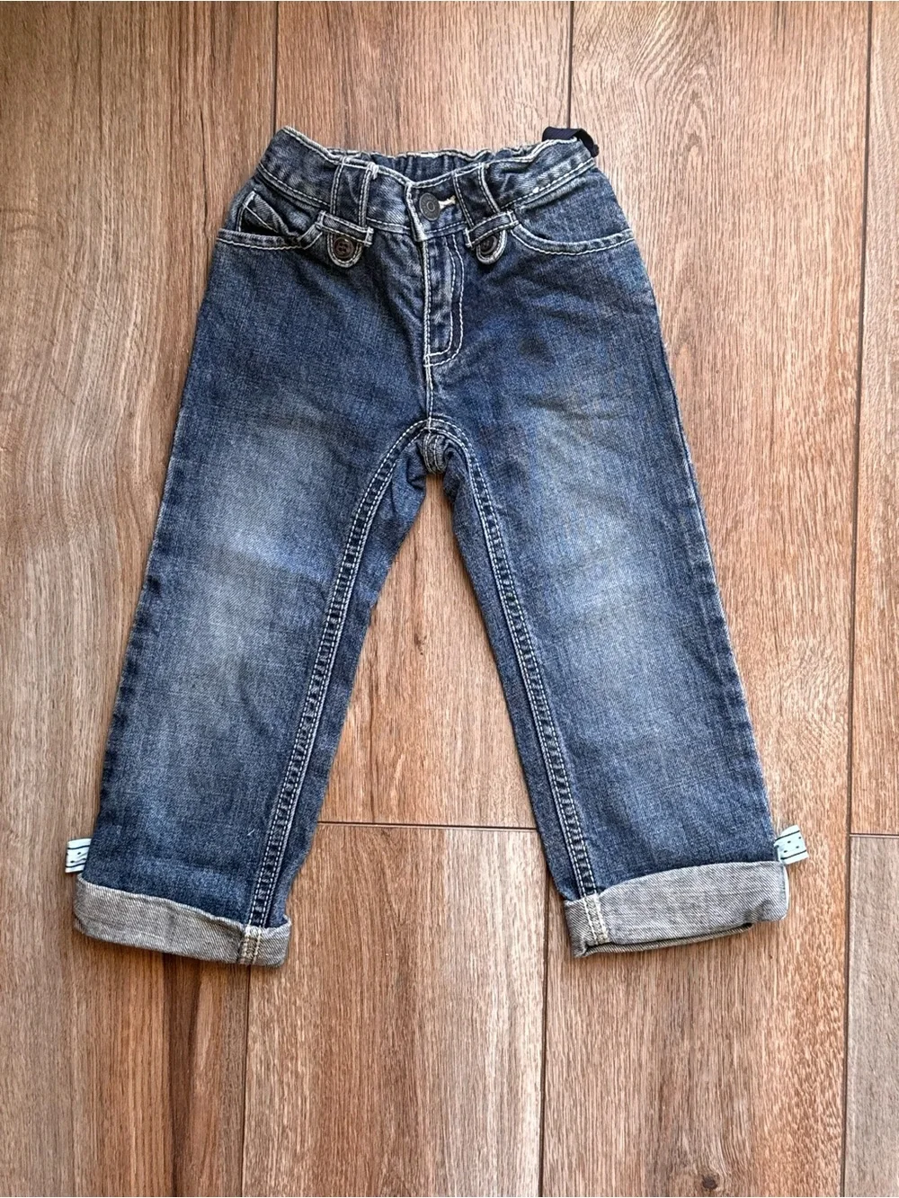 Gymboree Dark Wash Rolled-Hem Jeans